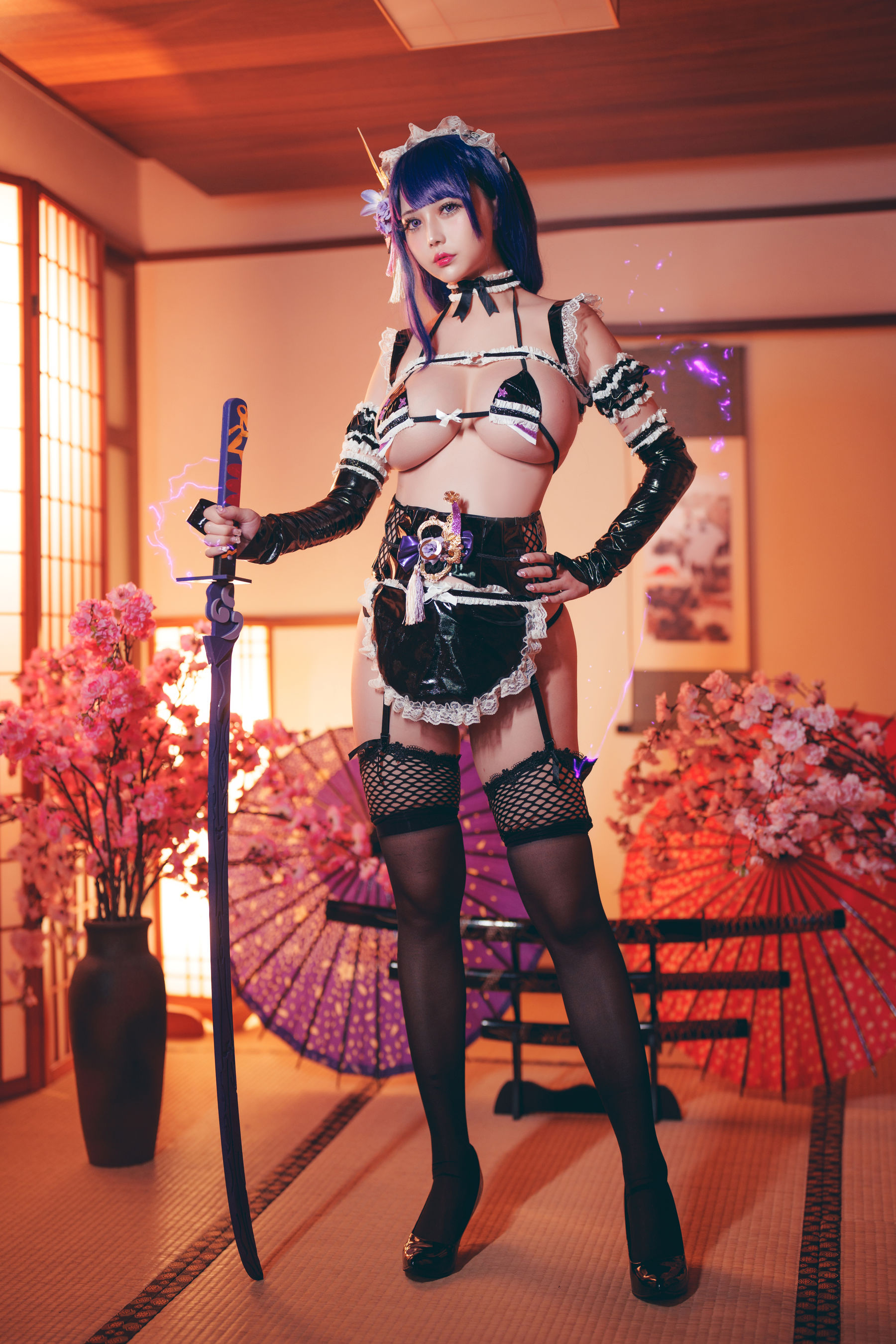 沖田凜花Rinka – 雷電將軍-蕾丝百合网-美图分享,Cosplay美图,私房写真,套图下载