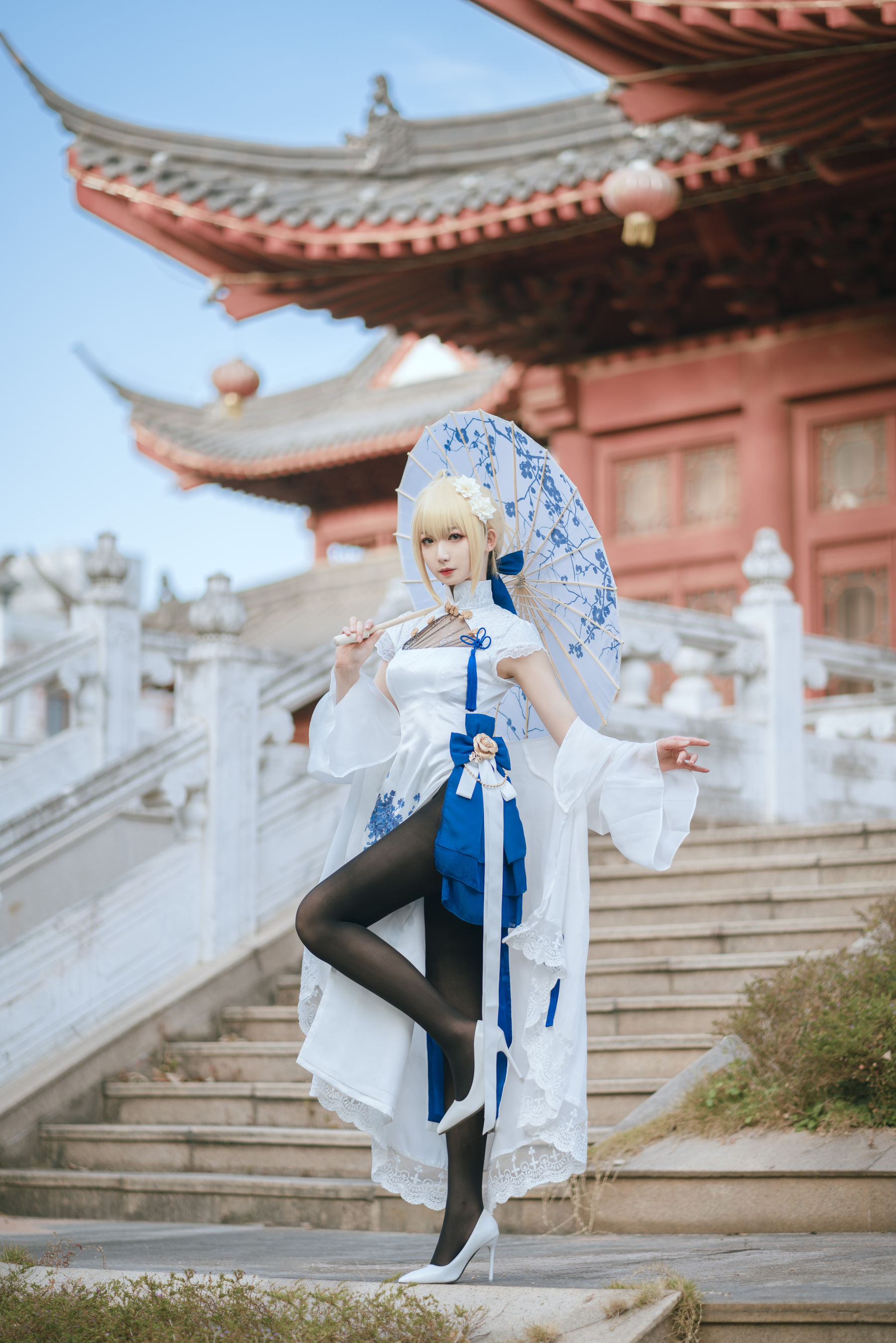 [网红COSER写真] 动漫博主封疆疆v – saber 旗袍-蕾丝百合网-美图分享,Cosplay美图,私房写真,套图下载