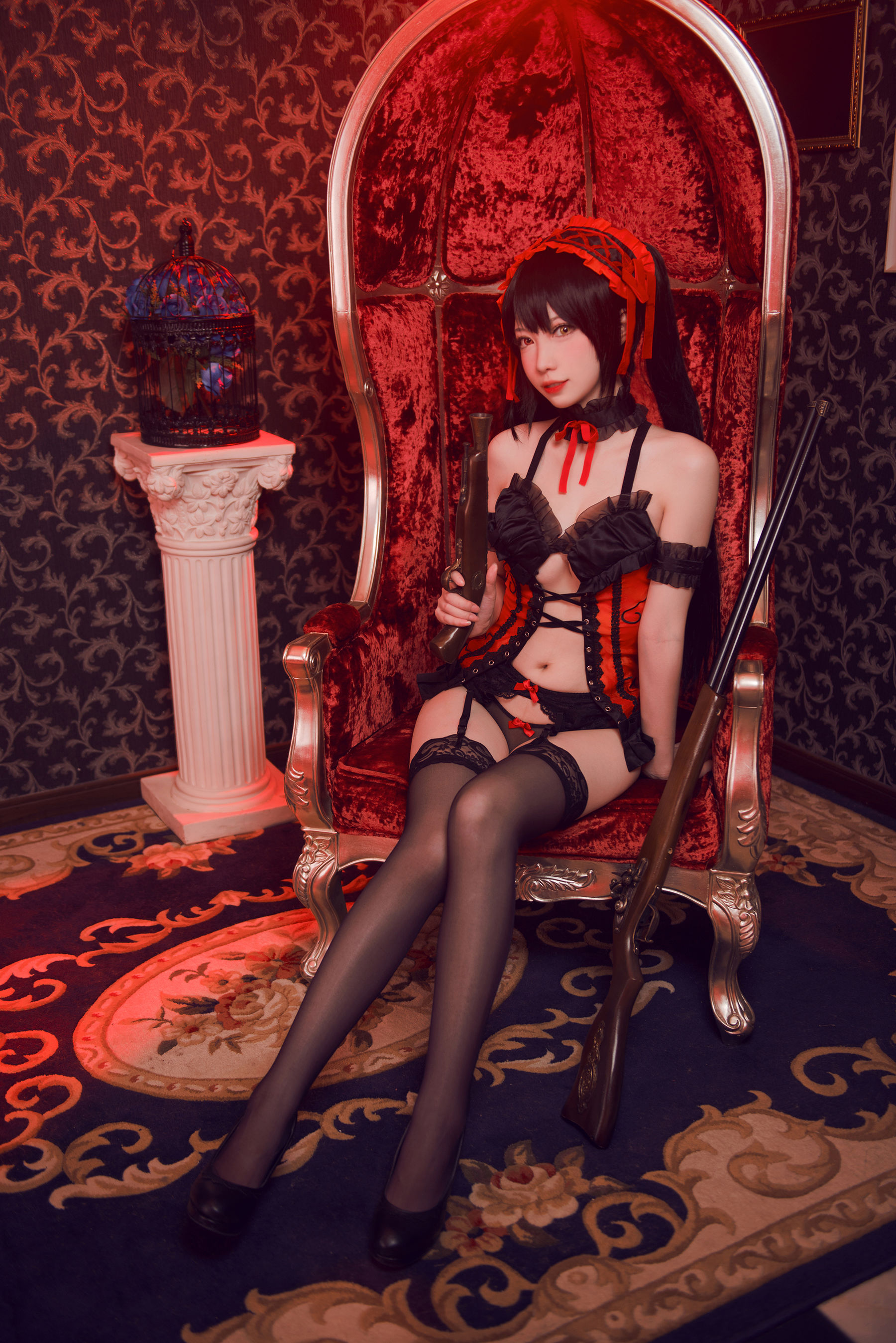 [COS福利] 大胸萌妹妖少you1 – 时崎狂三-蕾丝百合网-美图分享,Cosplay美图,私房写真,套图下载